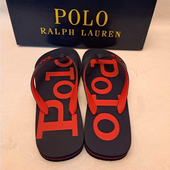 Men's sz 9/10 Polo Ralph Lauren Flip Flops - Picture 4 of 9